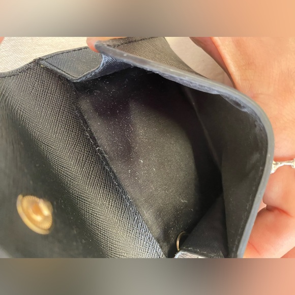 Micheal Kors Black Wallet with Gold Button and Key Ring Accent - Picture 5 of 5